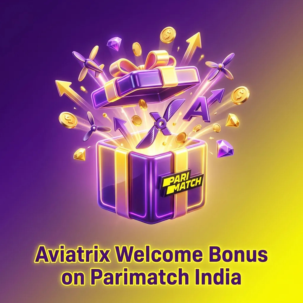 Aviatrix Welcome Bonus banner on Parimatch India showing +100% up to ₹30,000 for new instant game players