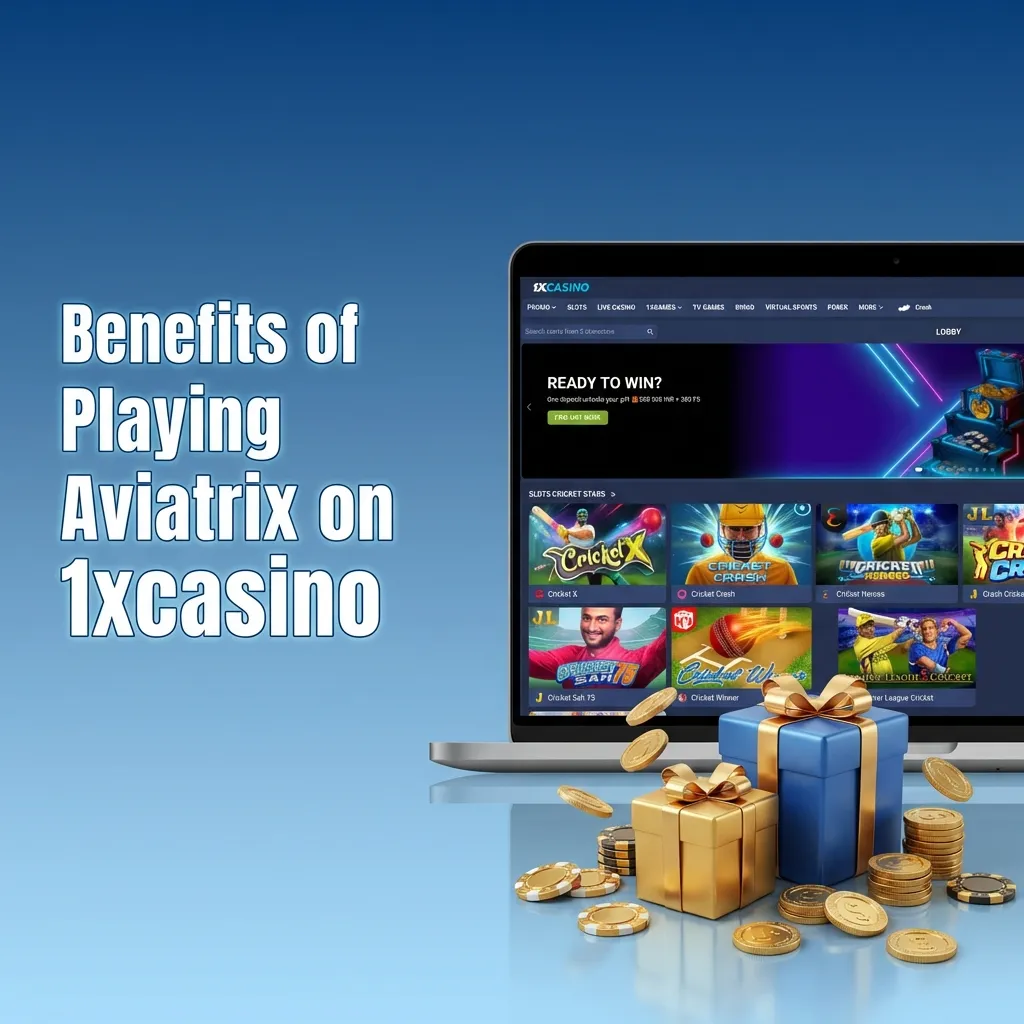 Promotional banner for Aviatrix on 1xcasino highlighting Indian-friendly payments, high RTP crash play, and 24/7 support