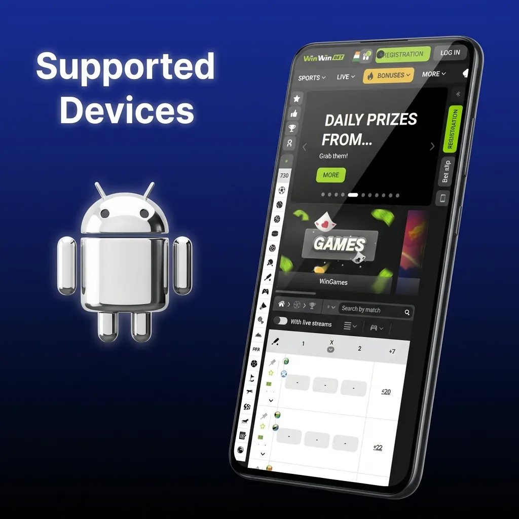 Graphic showing various modern iPhone and iPad models labeled as supported for WinWin Aviatrix app